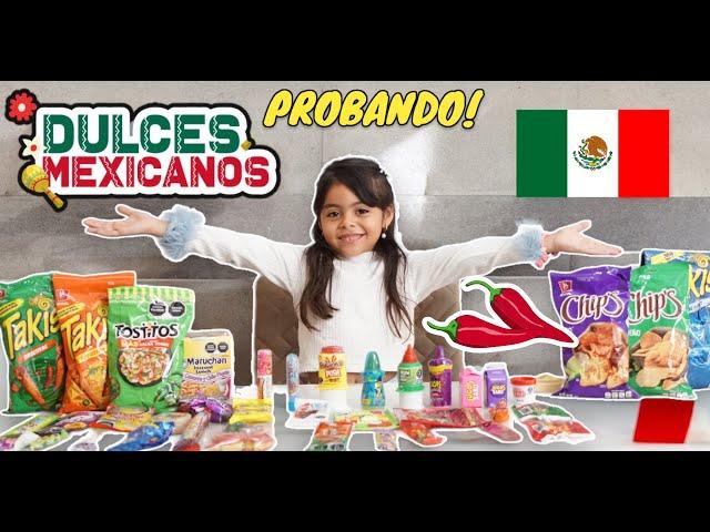 PROBANDO DULCES MEXICANOS!! Kids Marie Show