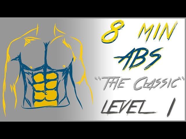 8 Mins abs workout - Level 1