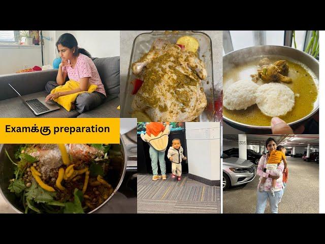 நான் Exam எழுத போறேன் | Our Sunday routine vlog and Full Chicken Roast recipe | Nilan’s vaccination