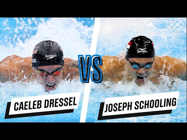 Caeleb Dressel  Joseph Schooling - 100m butterfly | Head-to-head