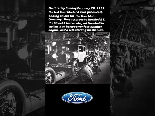 ON THIS DAY FEBRUARY 28 #automobilelover #ford #fordmodela #fordhistory #automotivehistory #autos #Q