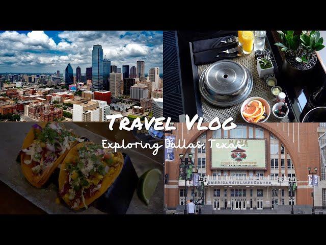 Dallas Vlog: The Joule Hotel, Dirk Nowitzki Statue, Happy Hours, Museums and Galleries, Good Eats