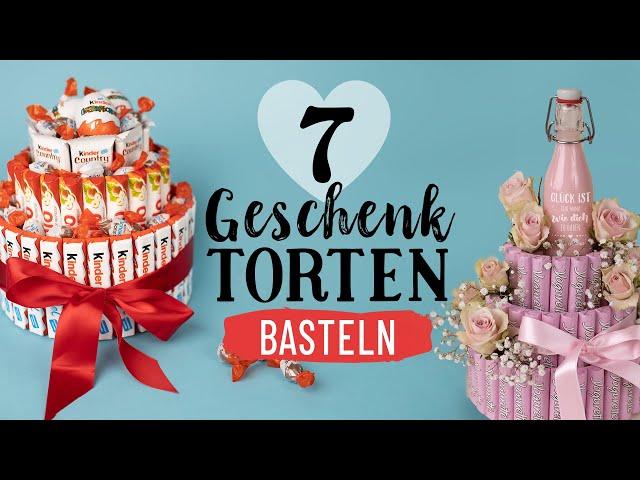 Schokoriegel-Torte zum Geburtstag basteln  Geschenke selber machen