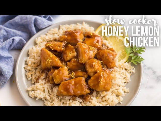 Slow Cooker Honey Lemon Chicken | The Recipe Rebel