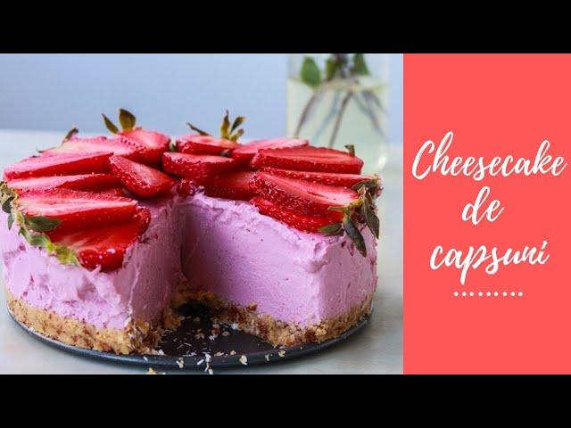 Cheesecake de Capsuni - Raw vegan!