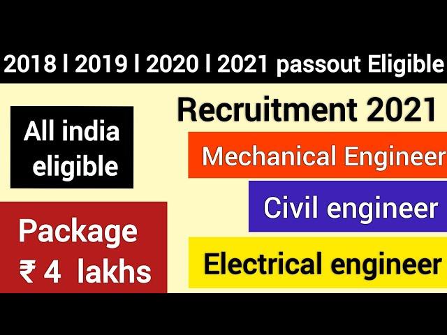 Mechanical Engineer job | electrical engineer job | civil engineering job | fresher job