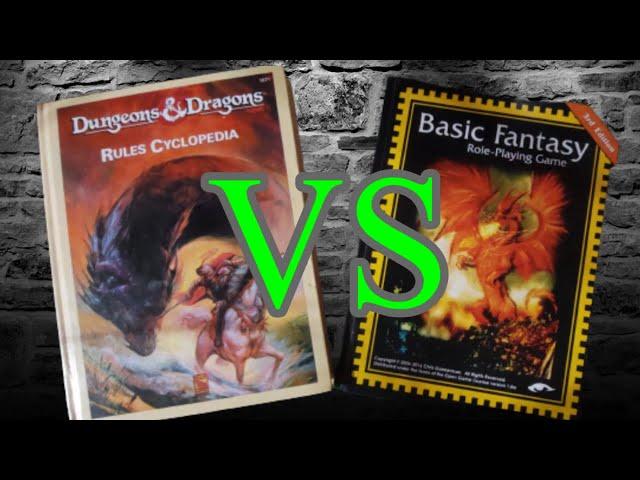 RULES CYLOPEDIA VS BASIC FANTASY