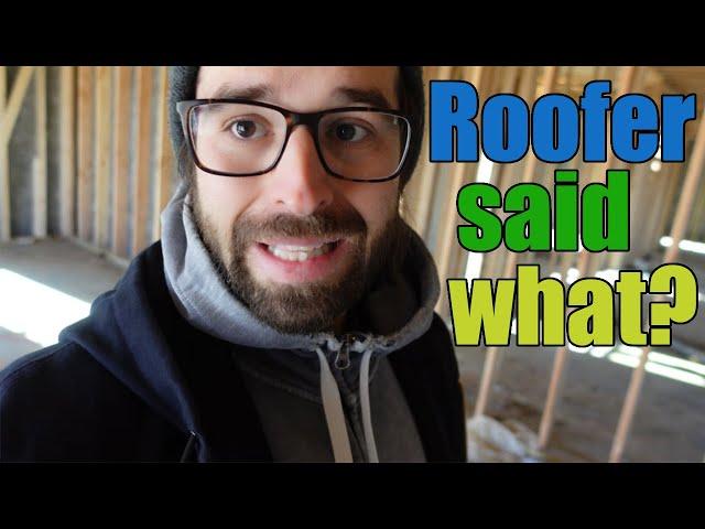 House Build - We Got Ourselves a Roof! And I Start Plumbing!