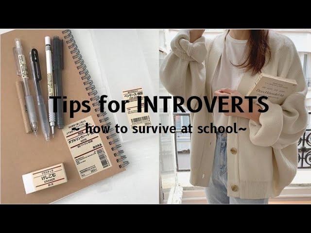 Tips for introverts // advice, conversation starters