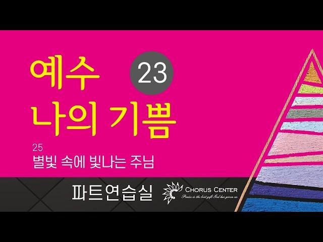 [예수 나의 기쁨 23집] 25. 별빛 속에 빛나는 주님_ 합창