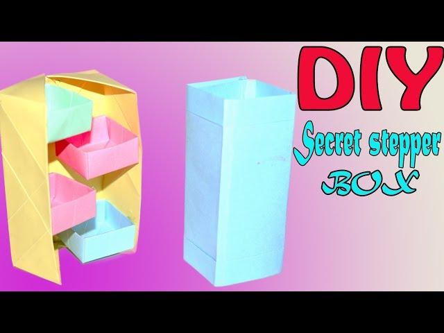 DIY Origami Secret Stepper Box Tutorial || Nusrat DIY Crafts