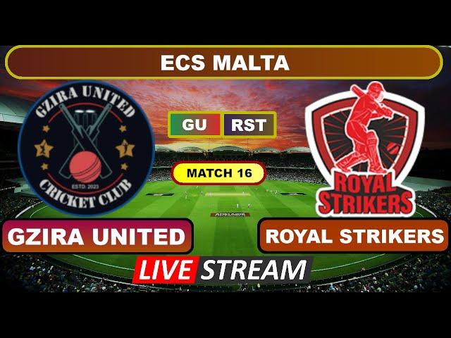 ECS Malta Live - Gzira United vs Royal Strikers Live Cricket Score & Commentary