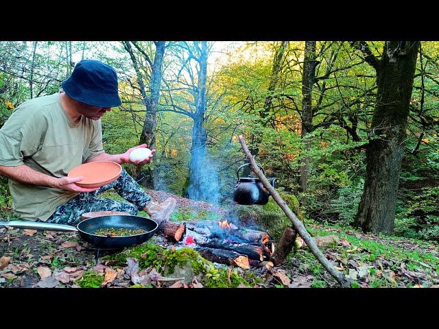 Cooking with the most aromatic wild vegetable in the world _ Giza, a wild vegetable