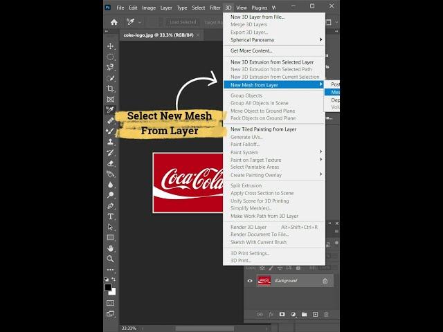 3D Material Eyedropper Tool - Adobe Photoshop for Beginners  #photoshoptutorial