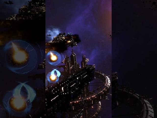 Imperium vs Orks ️ Battlefleet Gothic Armada 2 #shorts