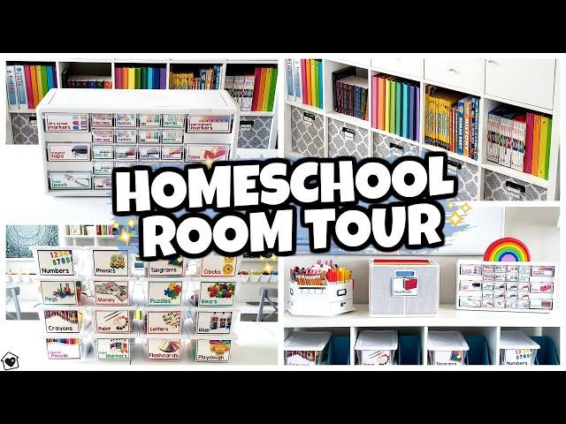 HOMESCHOOL ROOM MAKEOVER   Tour & Organization 2020-2021