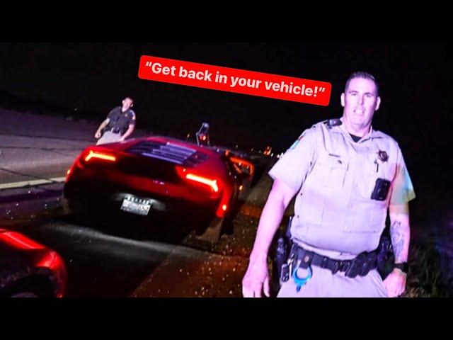 POLICE OFFICER PULLS OVER LAMBORGHINIS AND SERIOUSLY REGRETS IT!