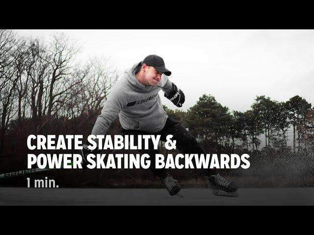 Create Stability & Power Skating Backwards