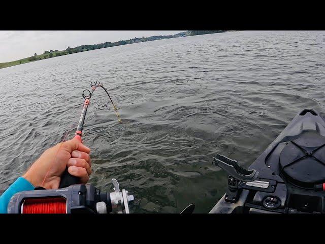 HUGE Catfish SLAMS Kayak Rod