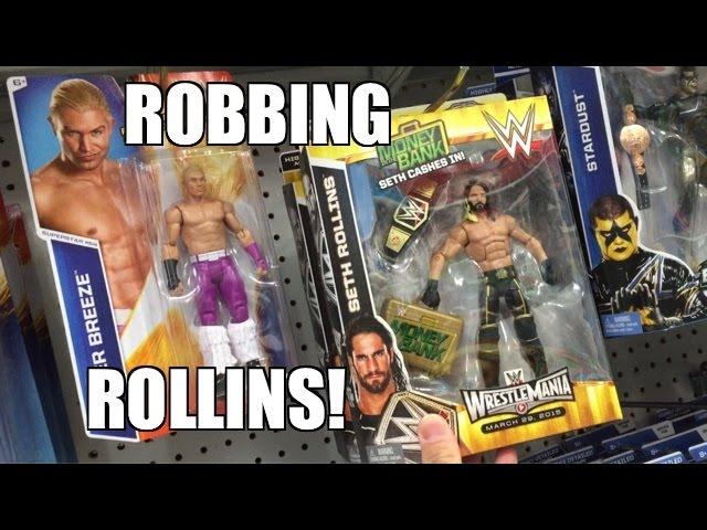 STEALING SETH ROLLINS WWE Elite Figure From TOYSRUS Wrestling Toy Hunt!