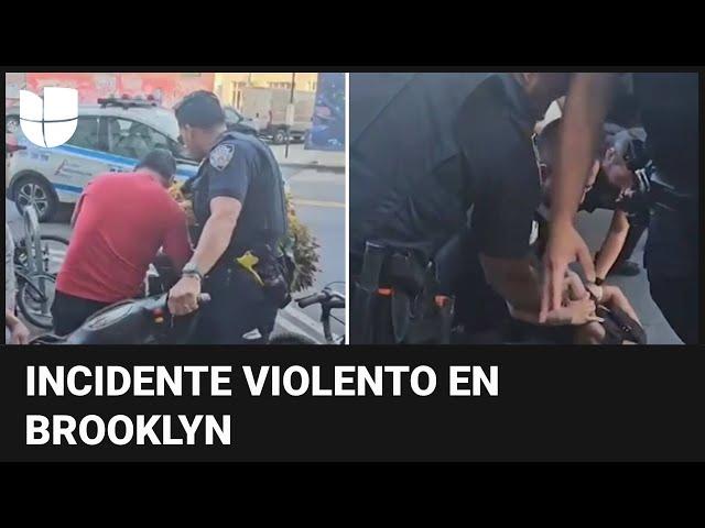 Violento enfrentamiento entre migrantes y policías de Nueva York: seis inmigrantes fueron detenidos