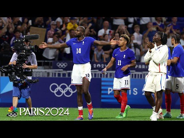 France put on late surge to defeat Egypt, move onto soccer final at Paris Olympics | NBC Sports