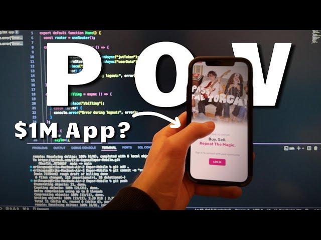 pov: you try coding a $1M app in one day