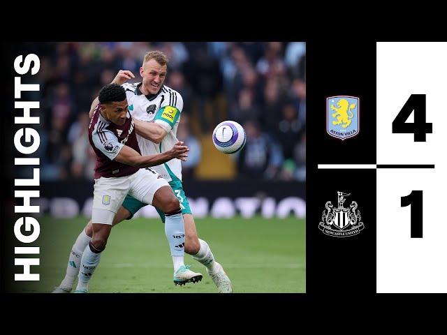 Aston Villa 4 Newcastle United 1 | Premier League Highlights