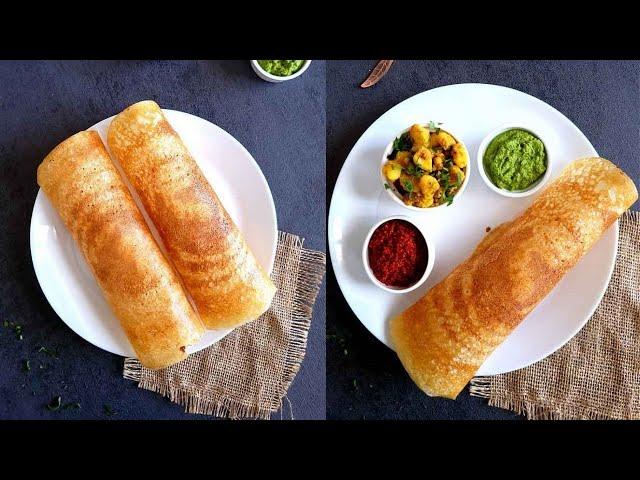 Instant crispy dosa from leftover rice! Perfect recipe to use leftover rice