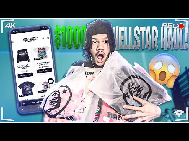 INSANE $1000 HELLSTAR HAUL!!! (BillionzCloset Review)