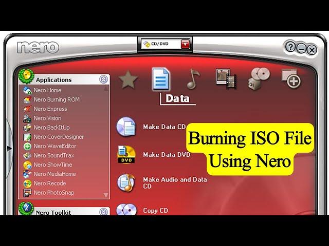 How To Burn ISO File To CD Or DVD Using Nero 7 Full Process | Burning an ISO File Using Nero