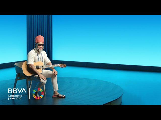 V. Completa. "Música para el mundo, no más violencia". Carlinhos Brown, músico