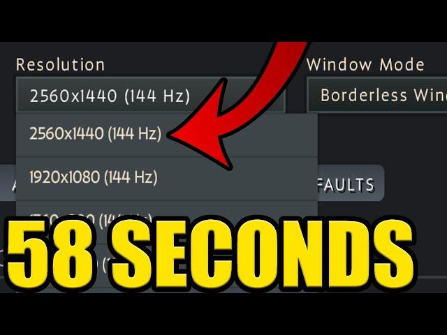 DEADLOCK HOW to CHANGE RESOLUTION UPDATED