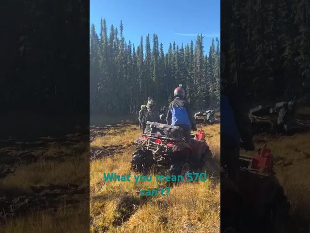 570 walking a hole #canam #570 #offroad #offroadatv #skeg #skegtober#Saskatchewan