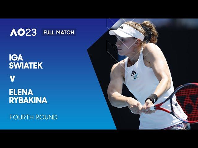 Iga Swiatek v Elena Rybakina Full Match | Australian Open 2023 Fourth Round