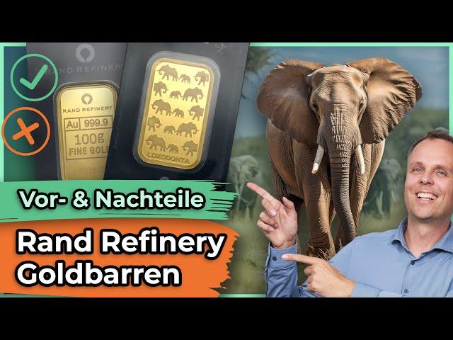 Goldbarren mit Elefantenmotiv – lohnt sich der Goldbarren der Rand Refinery?