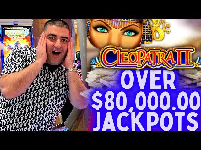 Over $80,000 JACKPOTS On Cleopatra Slot Machine - My BIGGEST WINS