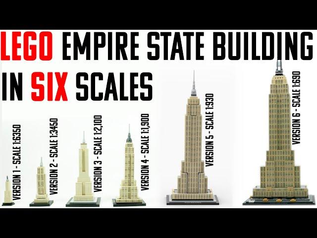 Lego Architecture Empire State Building in 6 Scales