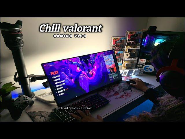 Game Vlog chill valorant at 11pm | pov gameplay, asmr