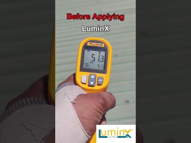 Cool Roof Transformation - Ft. LuminX: Cool Roof Paint #shorts #roof #transition #transformation