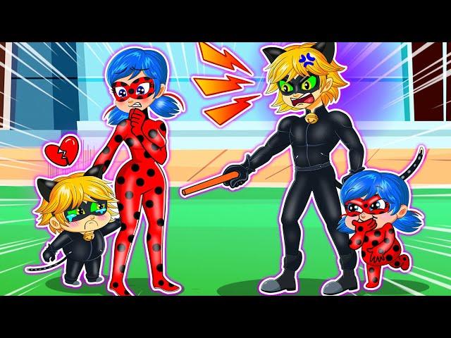 HAPPY or UNHAPPY Family? Poor Life of Cat Noir Baby | Lady Bug x Cat Noir | Miraculous Animation