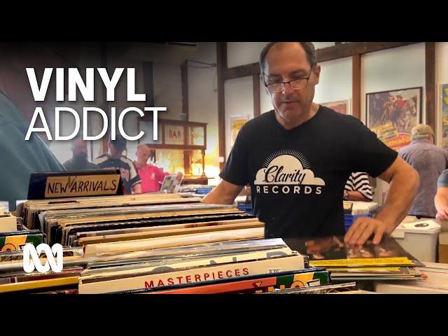 Self-professed vinyl addict has more than 200,000 records in his collection | ABC Australia