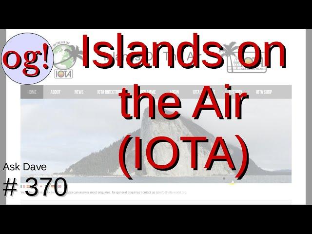 Islands on the Air (IOTA), Another Operating Activity (#370)