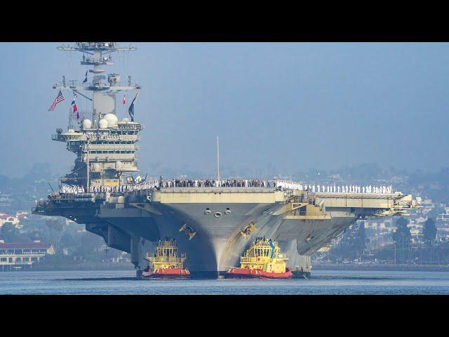 수십조 원짜리 항공모함 안에서의 삶 - Life on a multi-billion dollar aircraft carrier