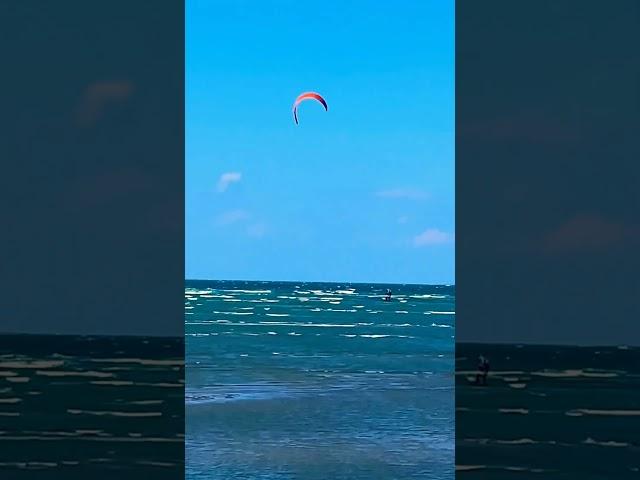 Kitesurfing is an exciting sport that takes advantage of wind and waves. marine sports #shorts