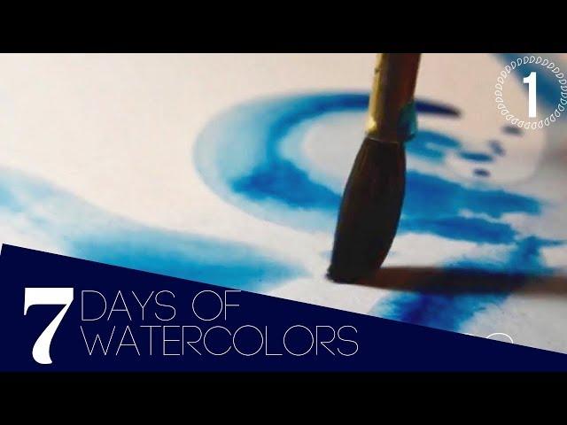 Day 1 - Watercolors for STRESS & ANXIETY - 7 Days of Watercolors