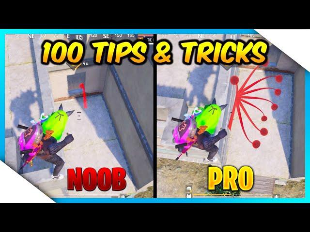 TOP 100 PRO TIPS AND TRICKS FOR PUBG MOBILE/BGMI | PUBG MOBILE GUIDE/TUTORIAL