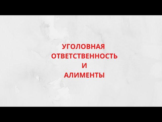 Можно ли привлечь к уголовной ответственности за неуплату алиментов