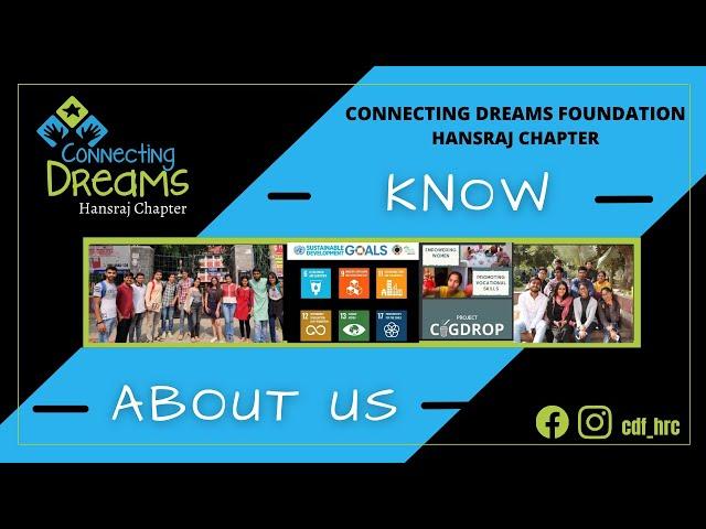 𝐂𝐨𝐧𝐧𝐞𝐜𝐭𝐢𝐧𝐠 𝐃𝐫𝐞𝐚𝐦𝐬 𝐅𝐨𝐮𝐧𝐝𝐚𝐭𝐢𝐨𝐧 - 𝐇𝐚𝐧𝐬𝐫𝐚𝐣 𝐂𝐡𝐚𝐩𝐭𝐞𝐫 : Know About Us