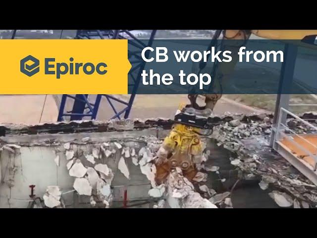 Concrete Buster CB 2500 works from the top